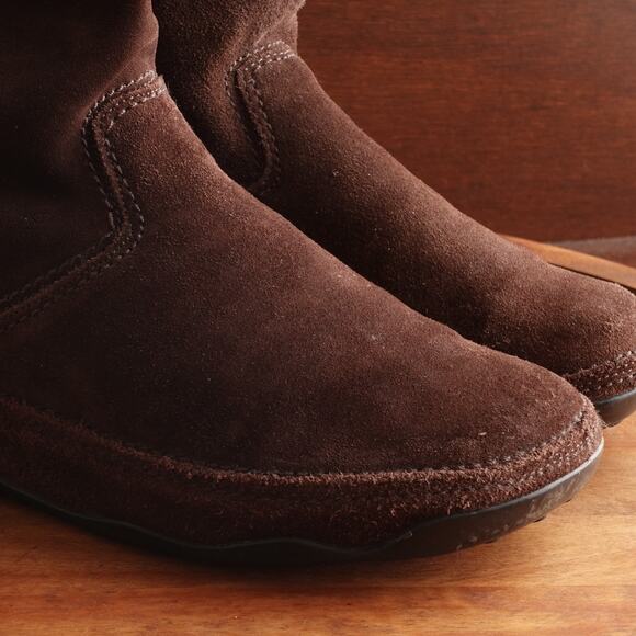 FitFlip Boots Womens Size 10 Brown Superboot Suede Pull On Comfort Winter Casual - Picture 5 of 14